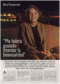 Me habría gustado intentar la bisexualidad"