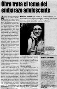 Obra trata el tema del embarazo adolescente