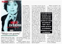 "Mujer en guerra".