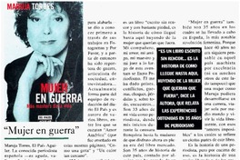 "Mujer en guerra".