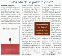 Más allá de la palabra cielo"