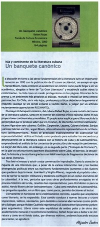 Un banquete canónico