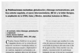 Al contrario, sobre liderazgo, globalización e injerencia