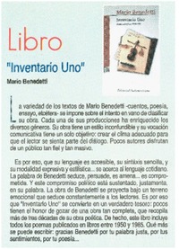 "Inventario uno".