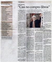 Casi no compro libros".