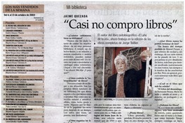 Casi no compro libros".