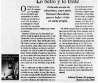Lo bello y lo triste