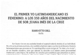 El primer yo latinoamericano es femenino: alos 350 años del nacimiento de Sor Juana Inés de la Cruz