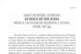 En busca de Sor Juana