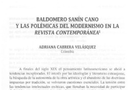 Las polémicas del modernismo en la Revista Contemporánea