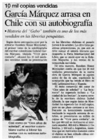 García Márquez arrasa en Chile con su autobiografía
