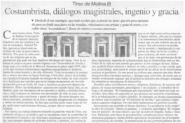 Costumbrista, diálogos magistrales, ingenio y gracia