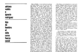 Hijo de hombre : el mito como fuerza social