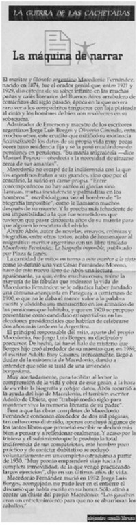 La máquina de narrar