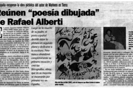Reúnen "poesía dibujada" de Rafael Alberti.