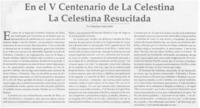 En el V Centenario de La Celestina. La Celestina resucitada