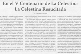 En el V Centenario de La Celestina. La Celestina resucitada