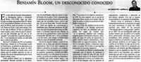 Benjamín Bloom, un desconocido conocido