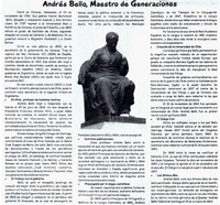 Andrés Bello, maestro de generaciones.
