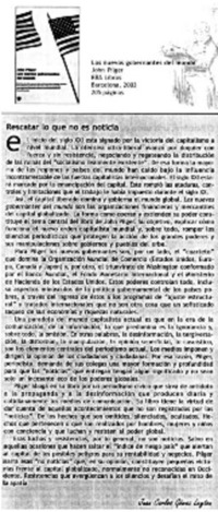 Rescatar lo que no es noticia