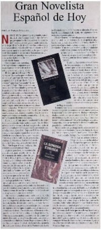 Gran novelista español de hoy