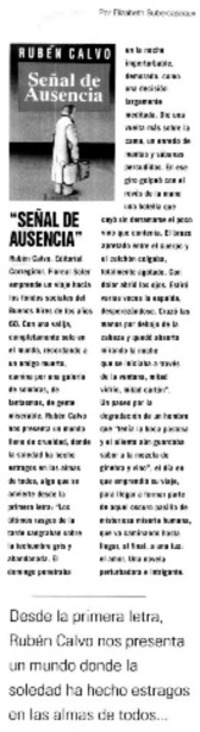 "Señal de ausencia"