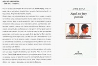 Aqui no hay poesía