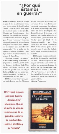 "¿Por qué estamos en guerra?".