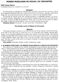 Mundo musulmán de Miguel de Cervantes