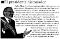 El presidente historiador