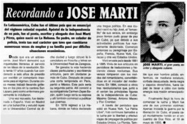 Recordando a José Martí