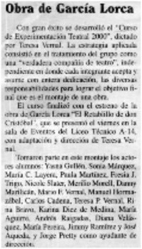 Obra de García Lorca