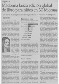 Madonna lanza edición global de libro para niños en 30 idiomas