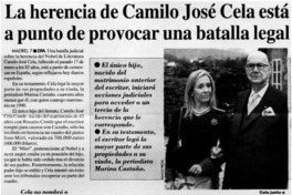 La Herencia de Camilo José Cela está a punto de provocar una batalla legal.