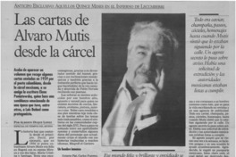 Las cartas de Alvaro Mutis desde la cárcel