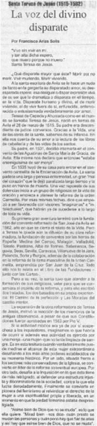 La voz del divino disparate