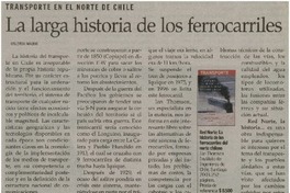 La Larga historia de los ferrocarriles