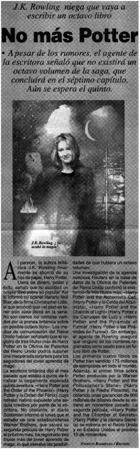 No más Potter
