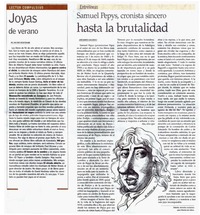 Samuel Pepys, cronista sincero hasta la brutalidad