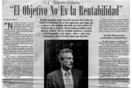 "El Objetivo no es la Rentabilidad"