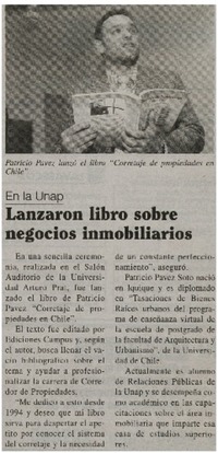 Lanzaron libro sobre negocios inmobiliarios.