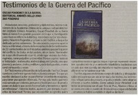 Testimonios de la Guerra del Pacífico