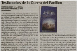 Testimonios de la Guerra del Pacífico