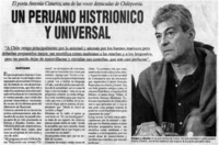 Un Peruano histriónico y universal