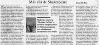 Mas allá de Shakespeare