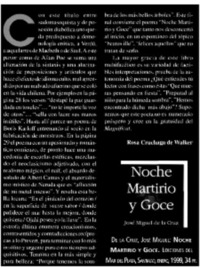 Noche martirio y goce