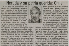 Neruda y su patria querida: Chile