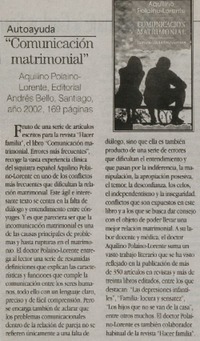 "Comunicación matrimonial"