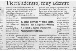 Tierra adentro, muy adentro