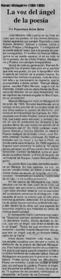 La Voz del ángel de la poesía